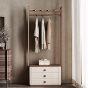 Coat Rack with Storage Drawers Modern Minimalist Design Versatile Hanging Storage Solution